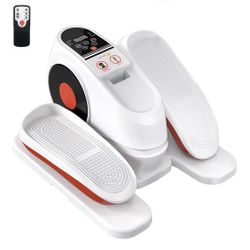 MAXPLUS Mini Elliptical Machine White with Remote