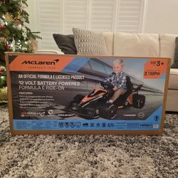 McLaren Formula F1 Race Car 12V Battery Powered Ride-On Vehicle Ages 3+ Brand New