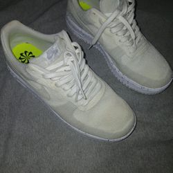 Nike Air Force 1 Low Crater Flyknit White/white Sail - Wolf Grey