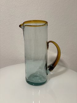 Handblown Glass Pitcher