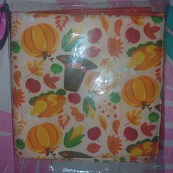 2pc Pack of Thanksgiving/Fall Dop Bandanas