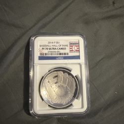 2014 P S $1 Baseball Hall Of Fame Opening Day Releases PF70 Ultra Cameo