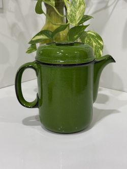Vintage Thomas  Flammfest coffee pot design in green 