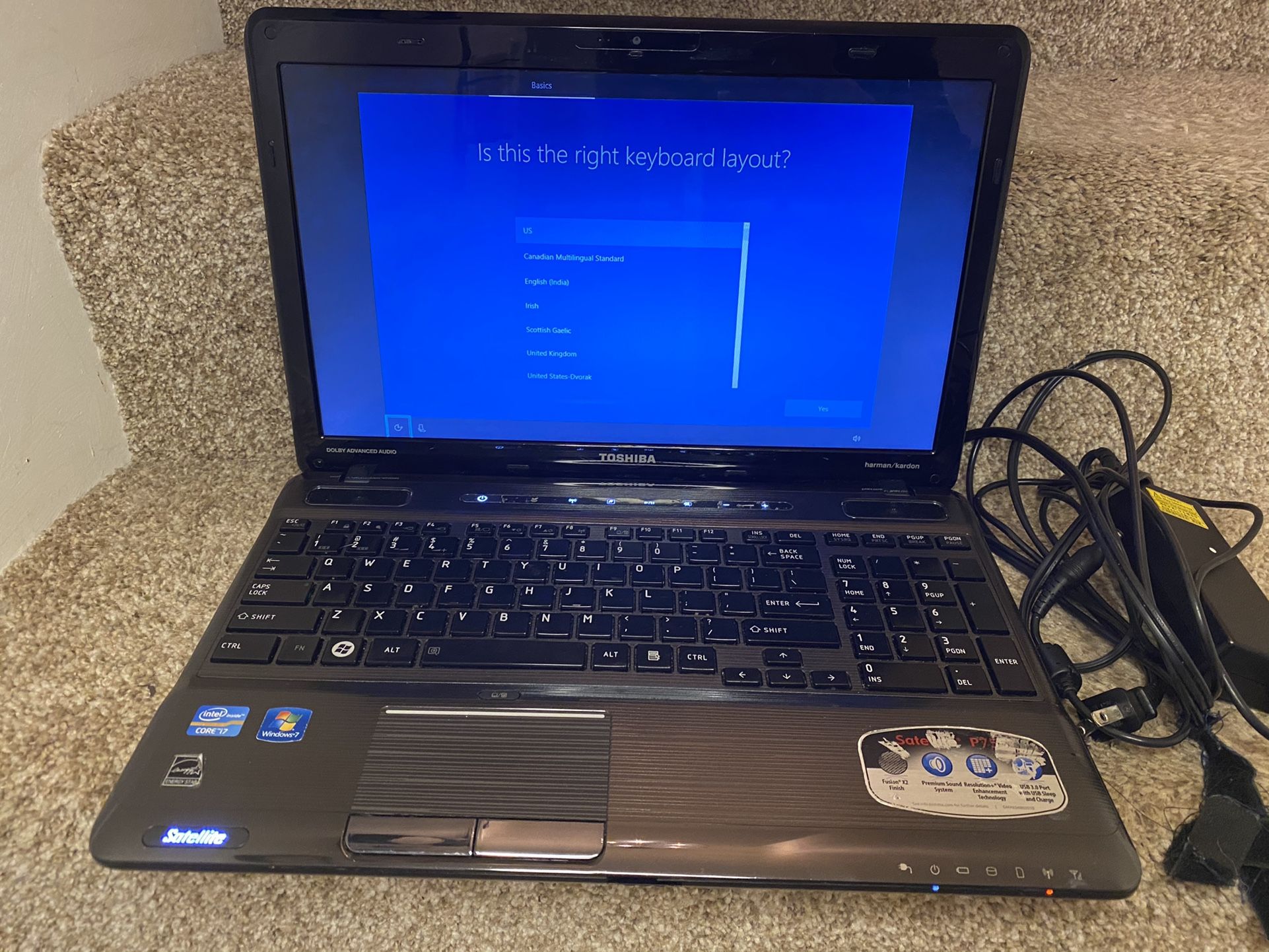 Toshiba Satellite P755-S5120 Laptop 15.6