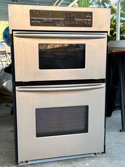 KitchenAid Superba 30" Stainless Steel Built-In Microwave / Convection Double Wall Oven Combo