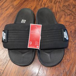 NIKE OFFCOURT ADJUST BLACK SLIDES