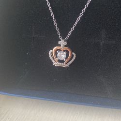Necklace With Crown Pendant (accepting Offers)