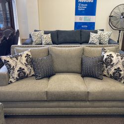 US MADE Sofa And Love Seat. Good Quality With Warranty. Many Color And Fabrics Available. Please Read Description. 