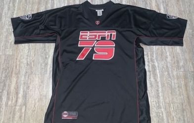 BRAND NEW Black ESPN football jersey (Size- Large)- $35