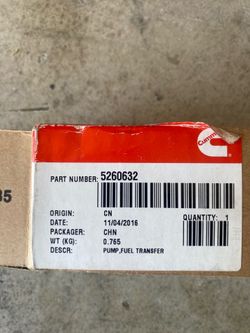 NEW CUMMINS FUEL PUMP