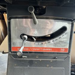 Sears Craftsman 10 Inch Saw