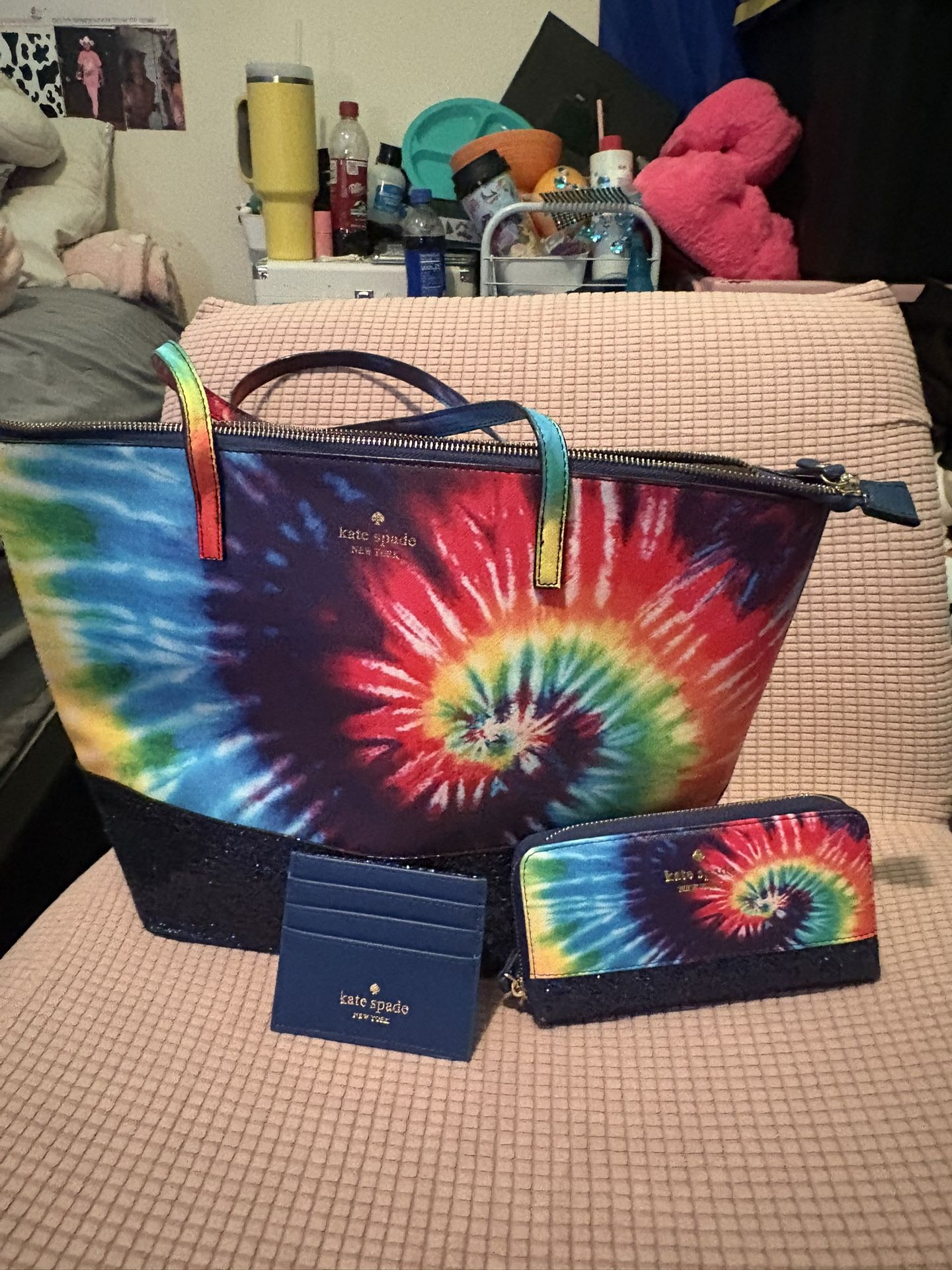 Tie Dye Kate Spade Purse Set