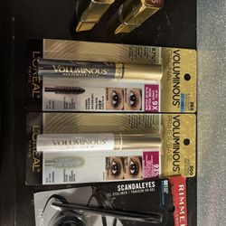 L’Oréal Mascaras, Lipsticks (rimmel London Liner)