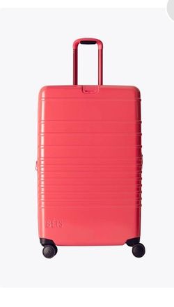 NWT BÉIS x Poppi Large Check-In Roller Luggage in Glossy Fruit Punch
