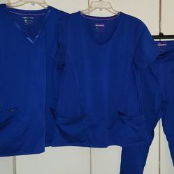 Galaxy Blue Scrub Set