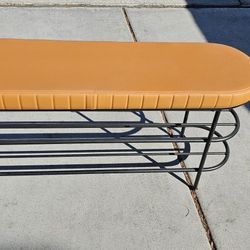 Shoe Bench/rack Caramel Color 47x13