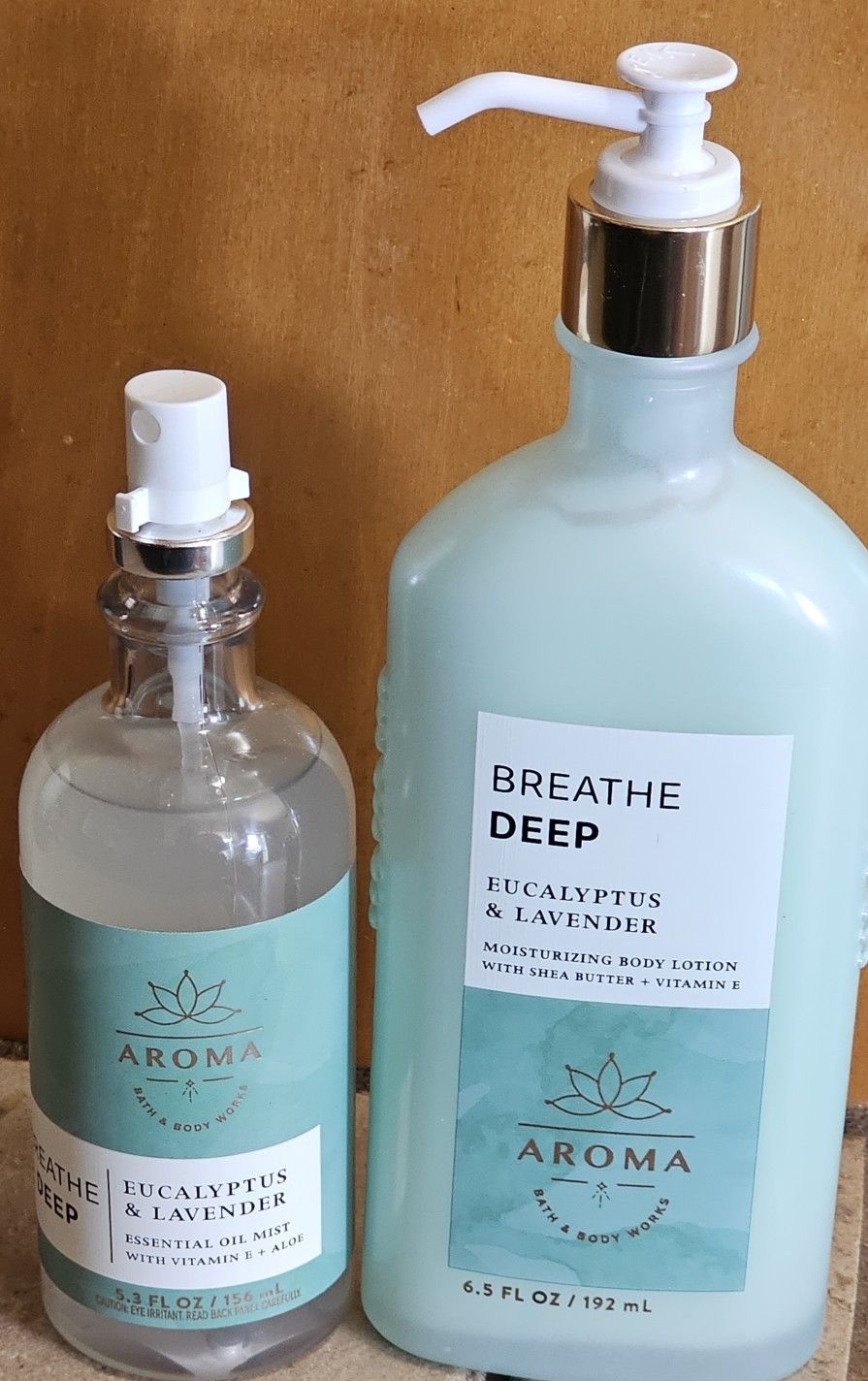 Bath And Body Works Aromatherapy Breath Deep Mist and lotion