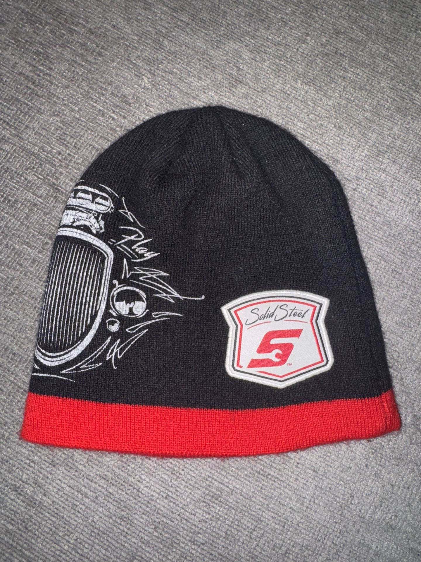 Solid Steel Snap-On Beanie