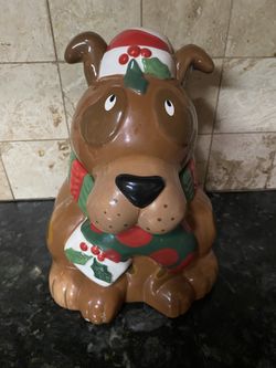 Ceramic Xmas Cookie Jar