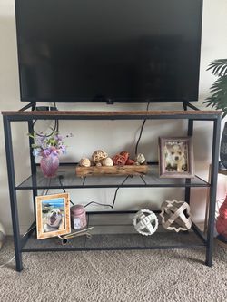 Industrial 3-Tier Console Table TV Stand
