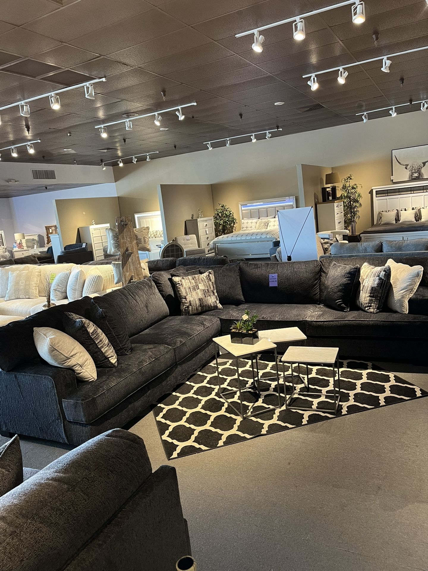 Grey 3pc Sectional Couch