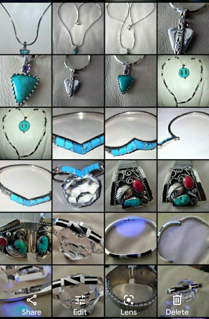 Sterling Silver And Turquoise Jewelry