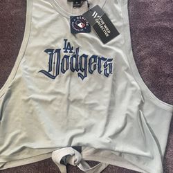NWT Dodgers Crop Top Medium