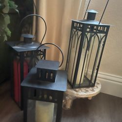 Decorative black Metal Lantern