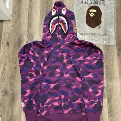 PURPLE BAPE HOODIE