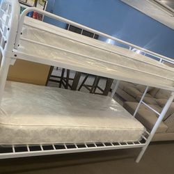 Brand New Twin  Bunk Bed With Mattress 