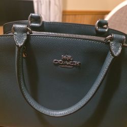 Coach Green Satchel (Leather)