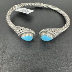925 TURQUOISES CUFF BRACELET 