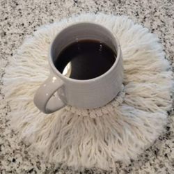 Macrame Coaster (Cup Not Included)