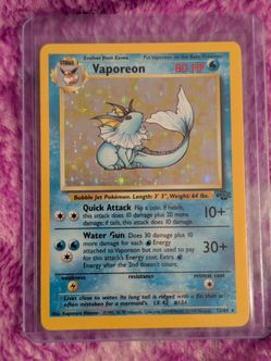 Jolteon and Vaporeon holos