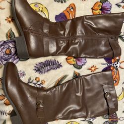Brown Knee Length Boots 