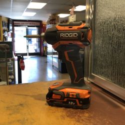 Ridgid Drill With Battery