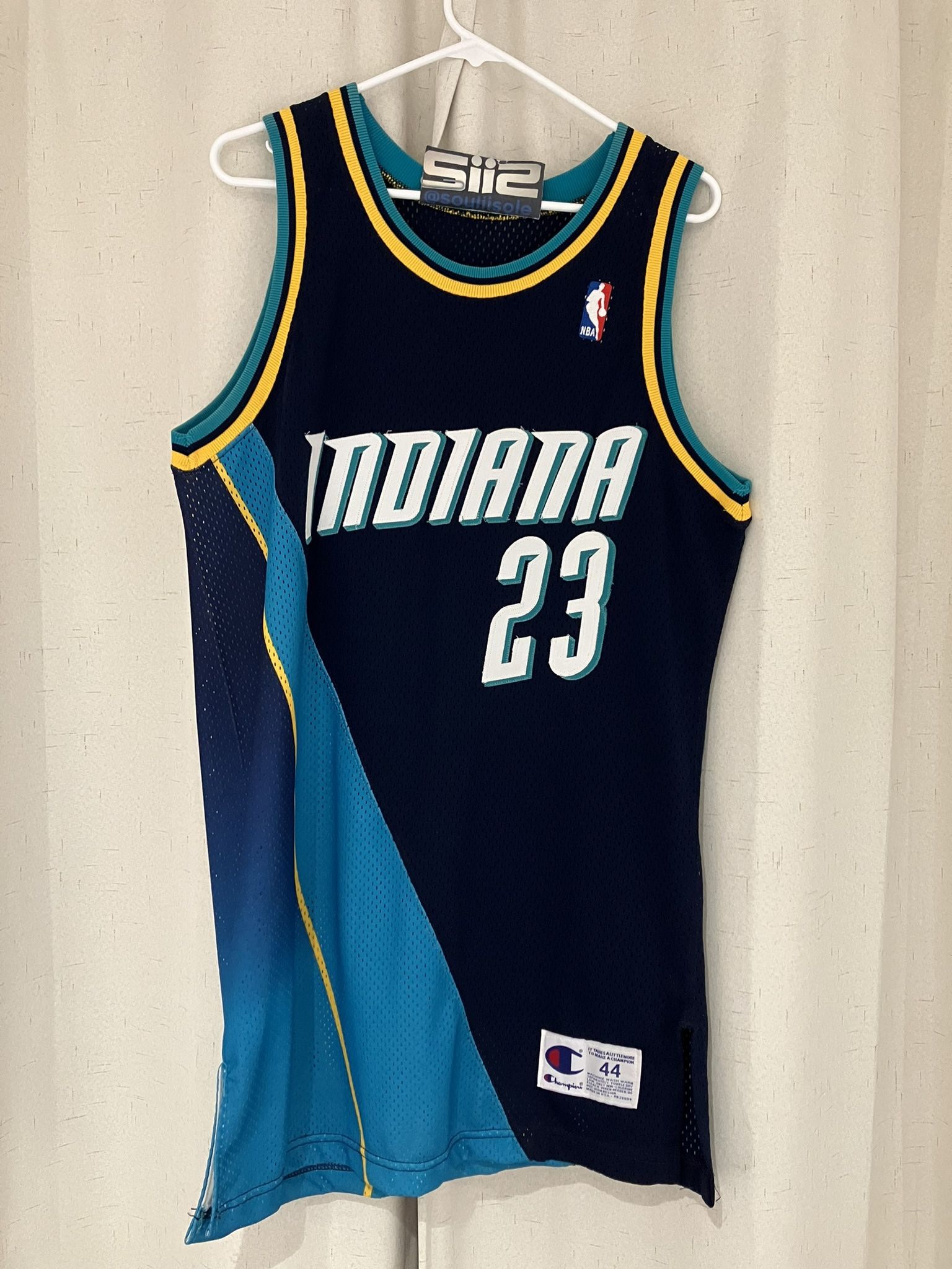 Vintage Original Prototype Sample Rare 90s Indiana Pacers Basketball Jersey 44+3