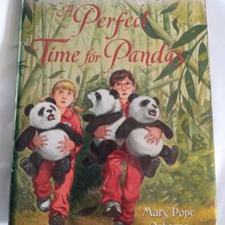 "A Perfect Time for Pandas" by Mary Pope Osborne, is a hardcover edition