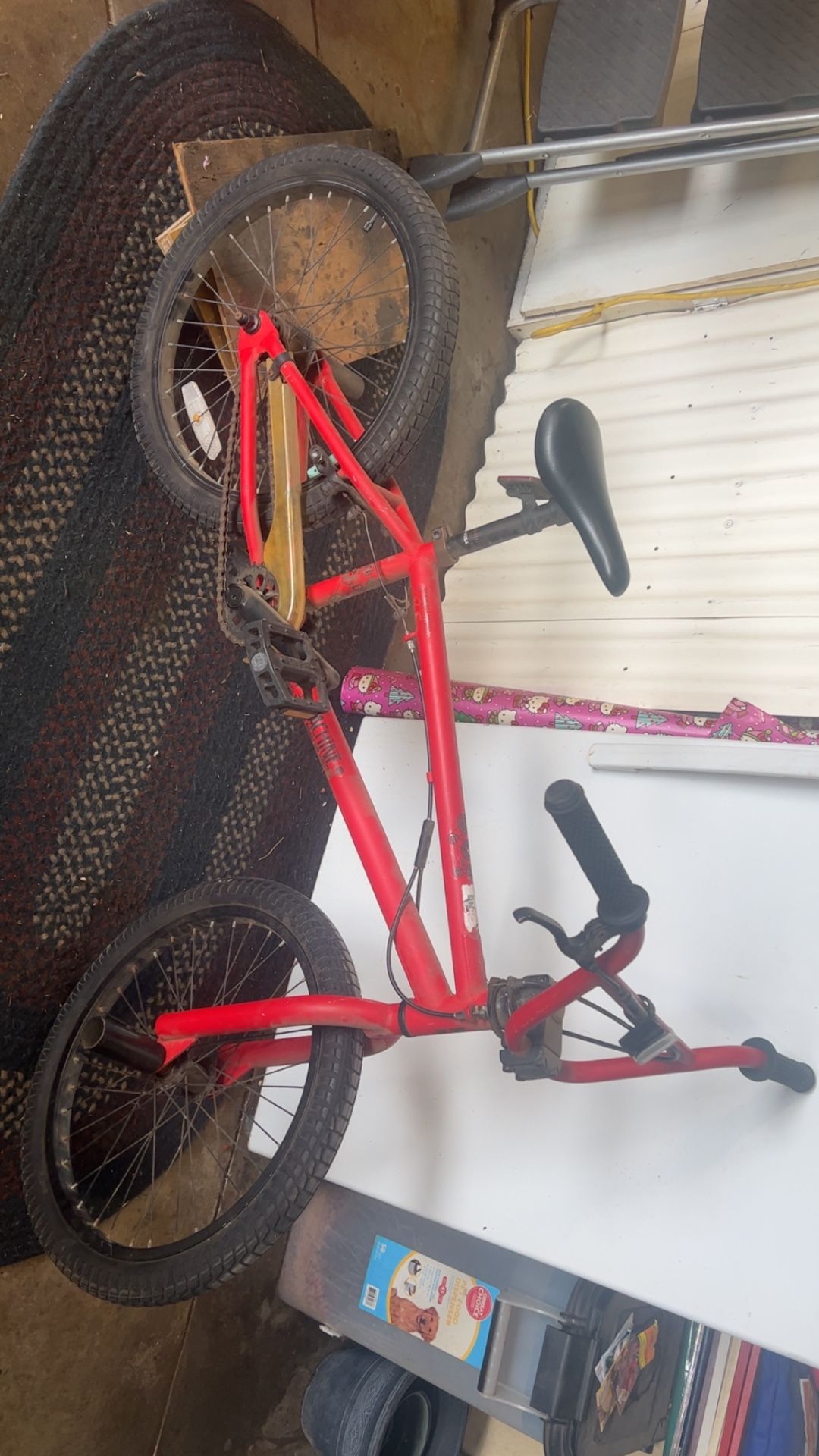 red BMX bike