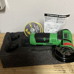 Cordless cut off grinder with w batteries