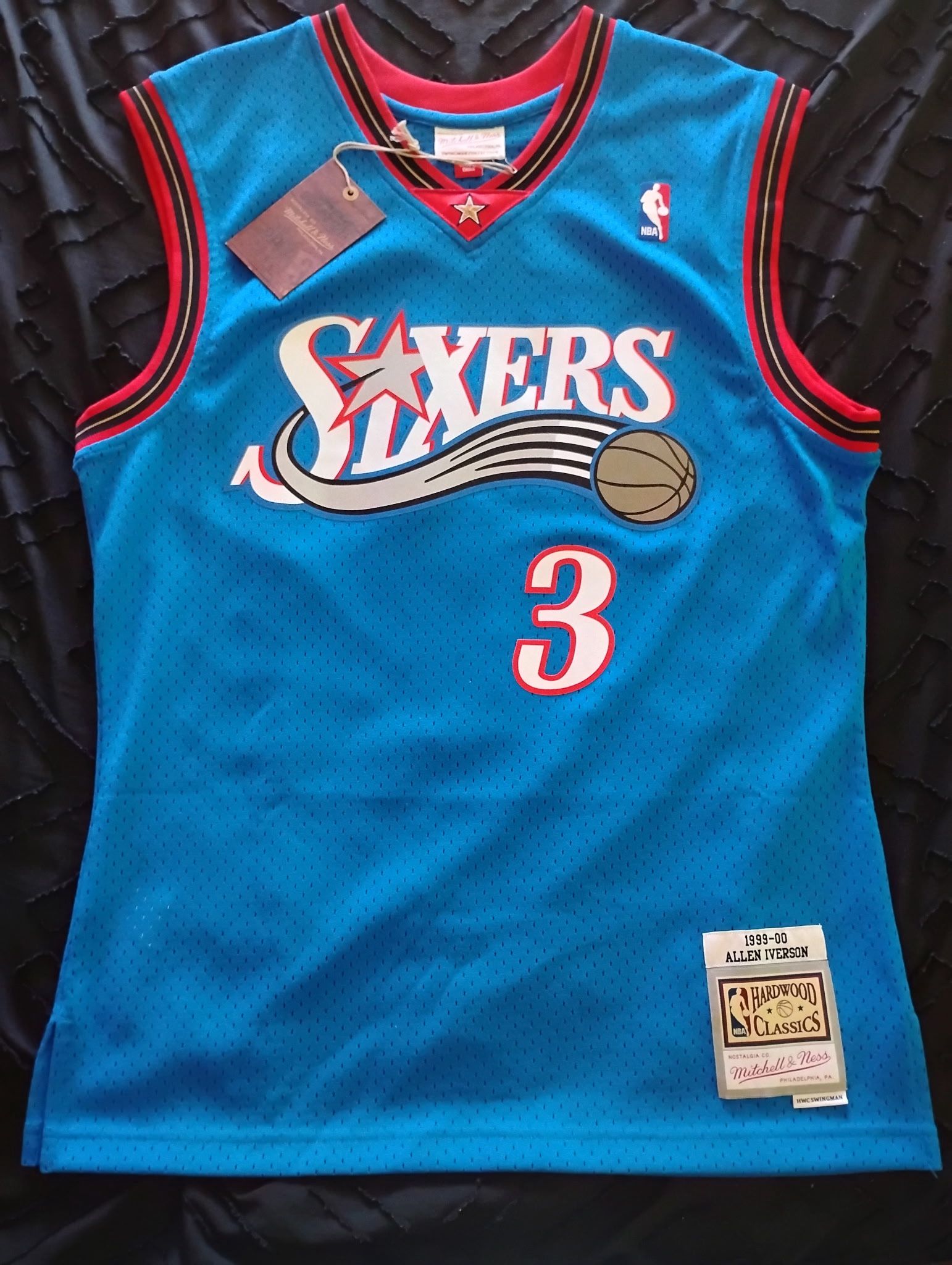 Throwback Stitched Mitchell And Ness Allen Iverson Authentic Jersey