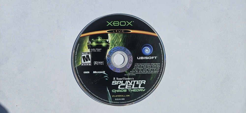 Tom Clancy's Splinter Cell Chaos Theory for the Xbox console