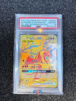 Reshiram & Charizard Gx Sm247 Sun And Moon Black Star Promo