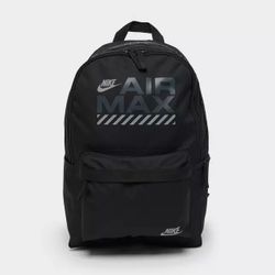 Nike Air Max Heritage 25L Backpack - School/Work/Gym - Black-White