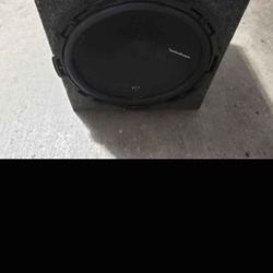 Rockford 15" Subwoofer and Amplifier (Extremely Clean Bass)
