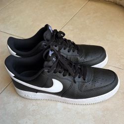 Air Force 1 ‘07 - Black White Pebbled Leather