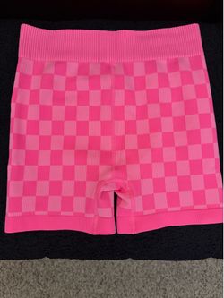 Free Pink Checkered Biker Shorts (size M)