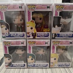 Sailor Moon Funko Pops.