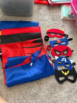 Super hero - cape, masks, & bracelets