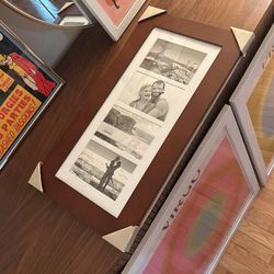 Brown 4 Picture Frame